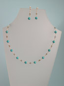 Turquose & AB Faceted Czecq Beads